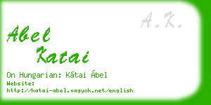 abel katai business card