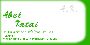 abel katai business card